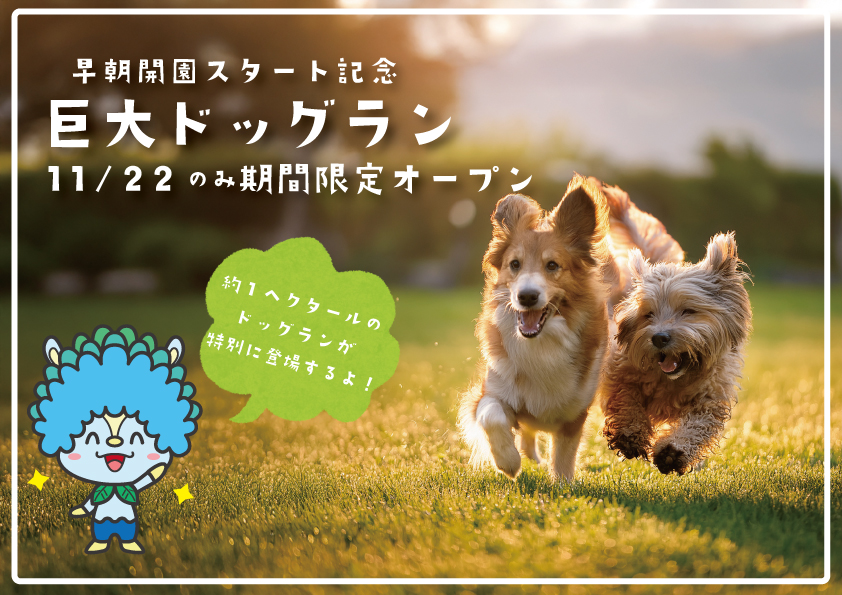 11/22 巨大ドッグラン 期間限定オープン