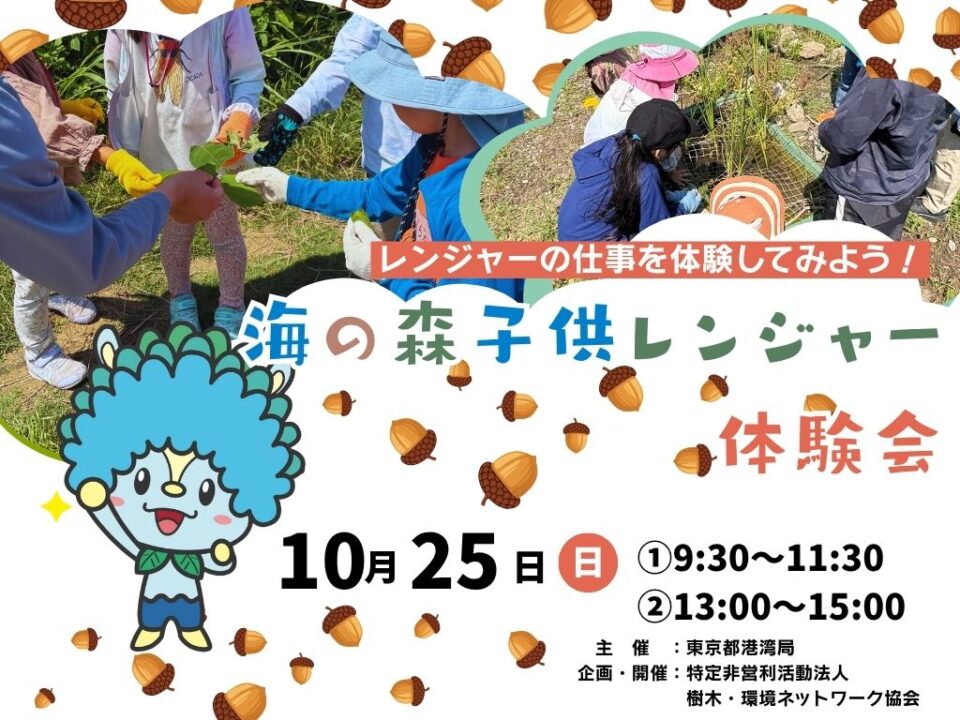 海の森子供レンジャー体験会(10月)※要事前申込