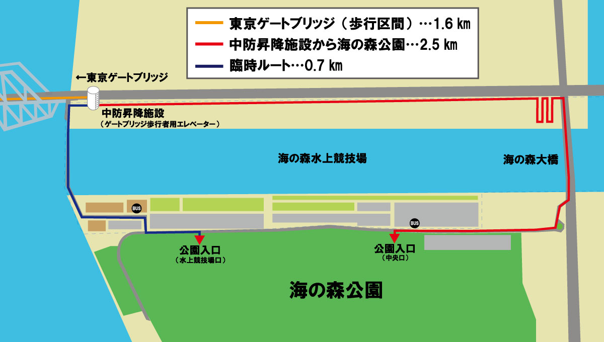 徒歩・自転車でのアクセス